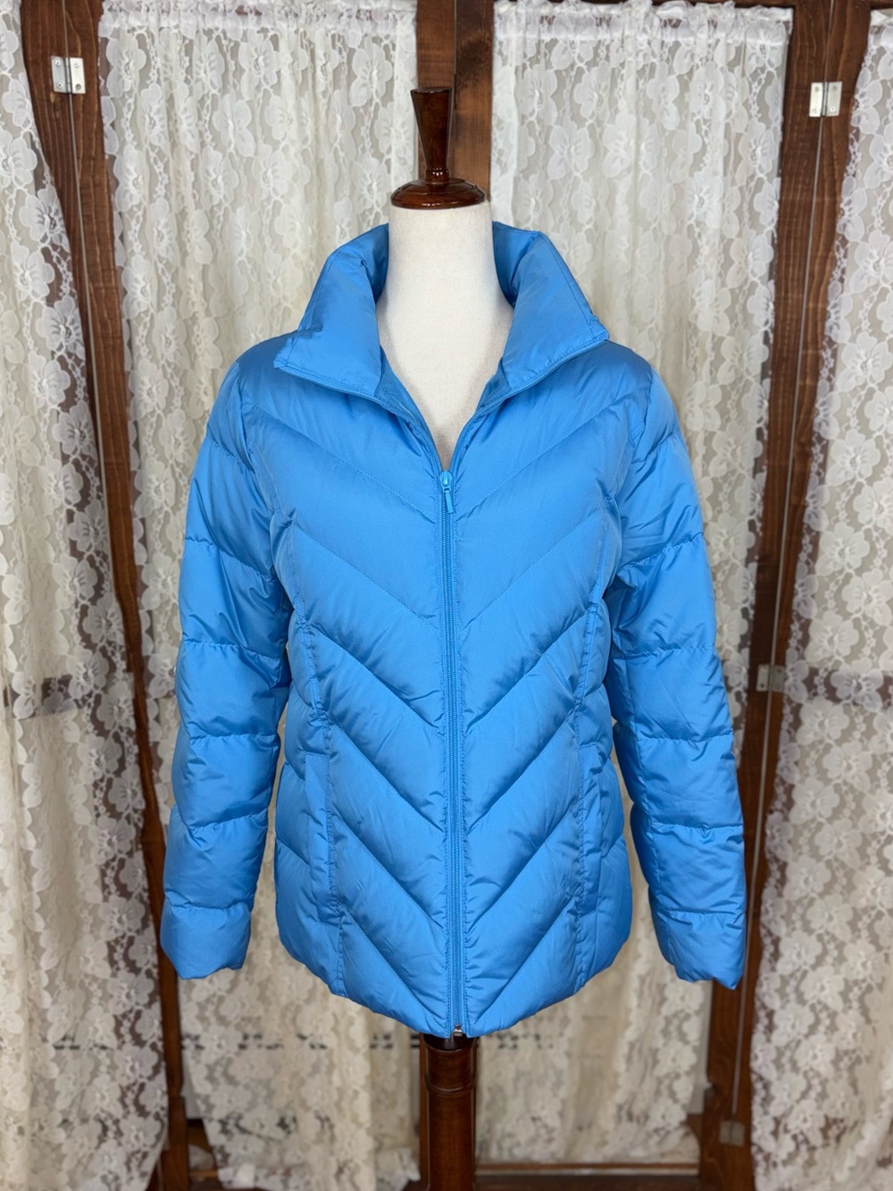 Cute & Cozy Lands End Down Puffer Jacket